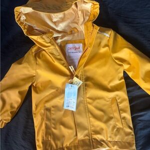 Cat & Jack Golden Yellow Kids Raincoat